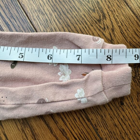 Petit Lem Firsts Footie Bodysuit 2-Way Zip 6M Organic Cotton Flowers in the Pond - Picture 9 of 13